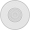 Ekena Millwork Standard Grayson Bullseye Rosette with Beveled Edge, 7"W x 7"H x 1"P ROSP070X070X100GRY03 - alternate 4